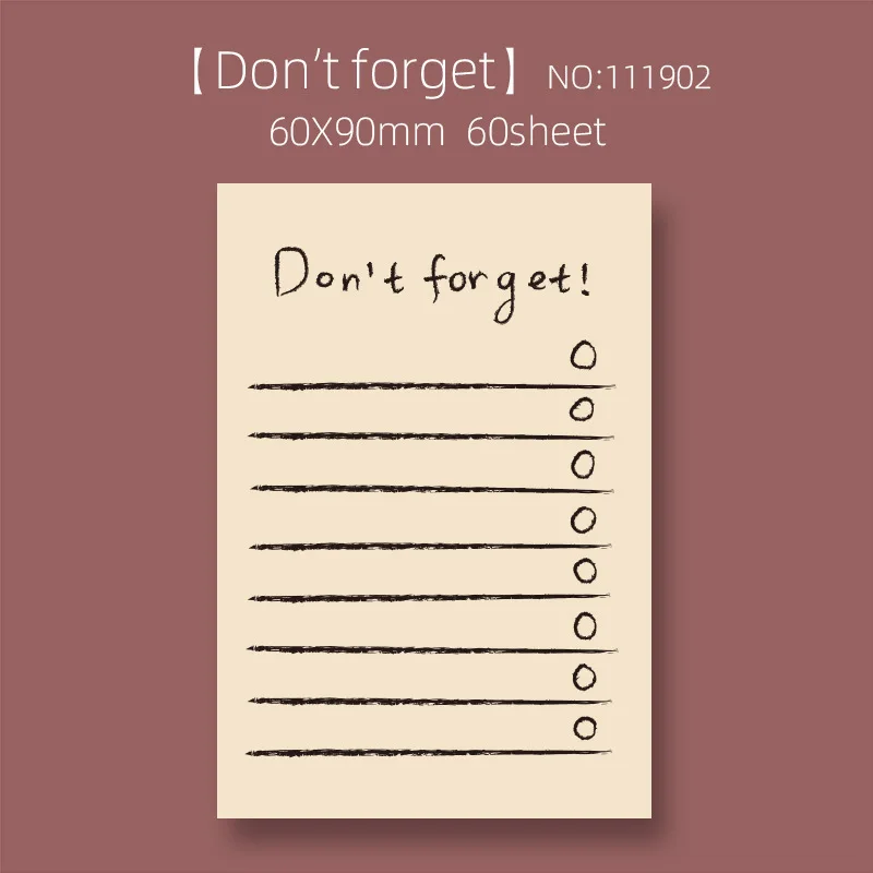 Ins Simple Style Wishlist Sticky Notes Student To Do List Weekly Plan Memo Pad Paper Notepad N Times Paste School Stationery