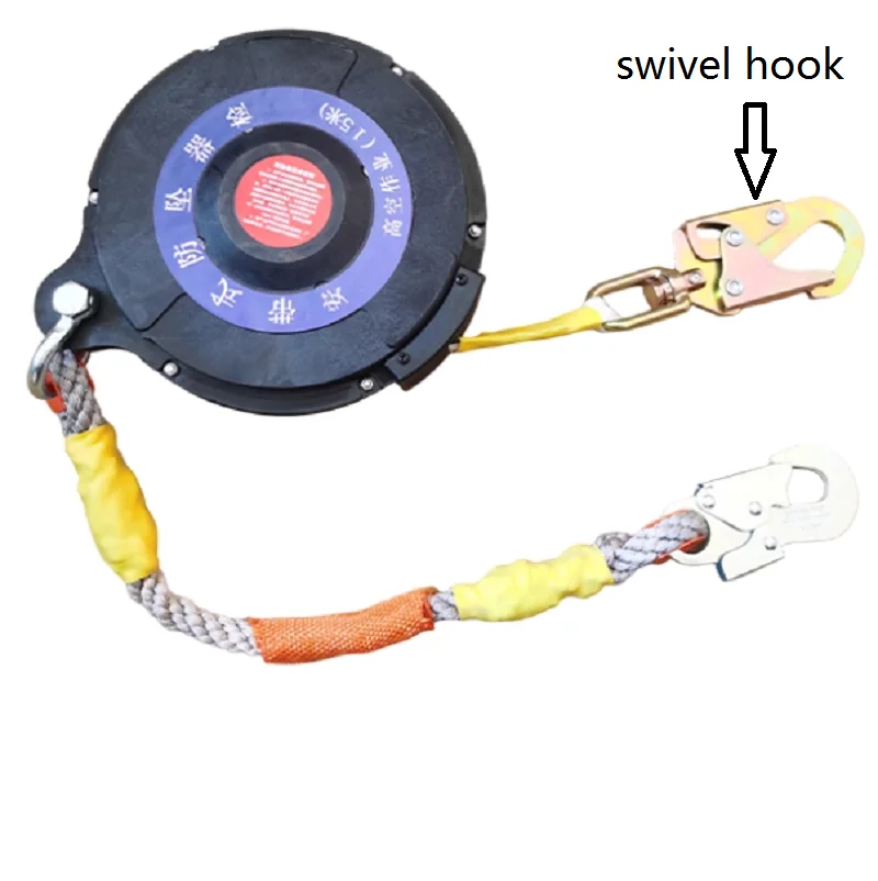 150 kg-300 kg 3M-10M Absturzsicherung für große Höhen, Abstiegsvorrichtung, Gürtel, Kabelbaum, Seilschlinge – Detail 14