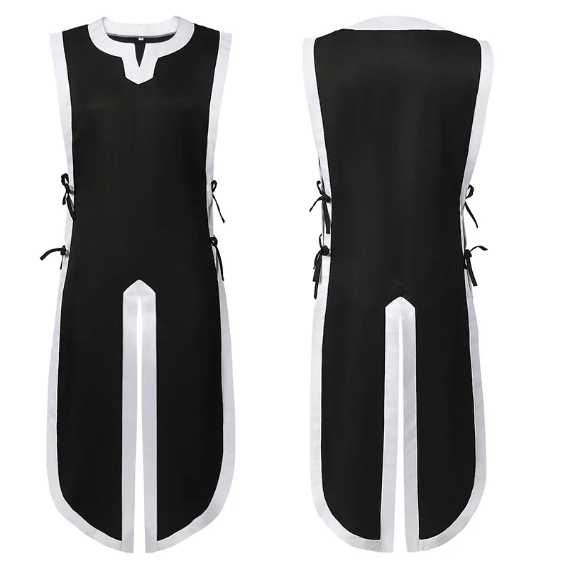 Medieval Knights Templar Crusader Costume Sleeveless Waistcoat Mens Tunic Long Cross Shirt Warrior Surcoat Armor Tab