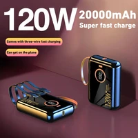 120W 100000mAh Portable Power Bank High Capacity Cable Two-way Fast Charging Mini Powerbank For iPhone Samsung ﻿2025 2