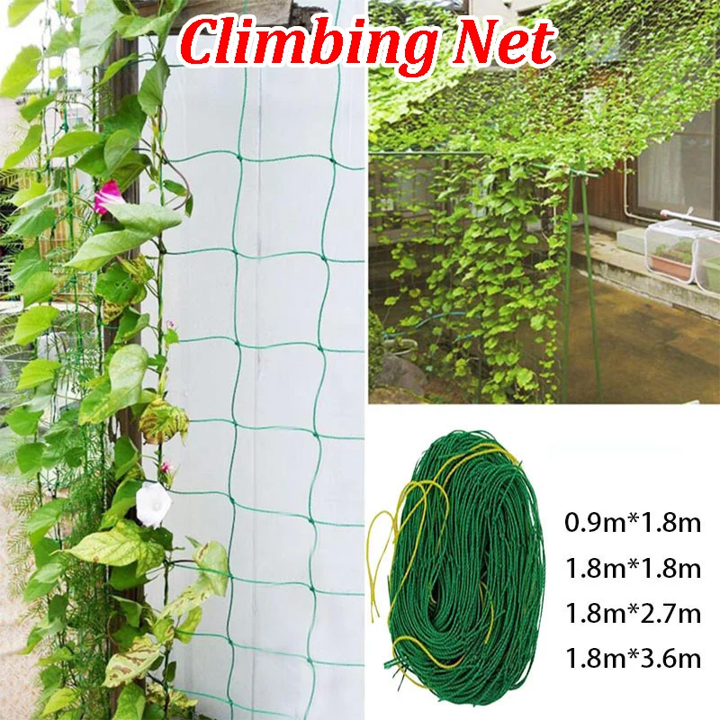 

Garden Plants Climbing Net Plastic & Nylon Net Morning Glory Flower Vine Netting Support Net Grow Holder Trellis Netting