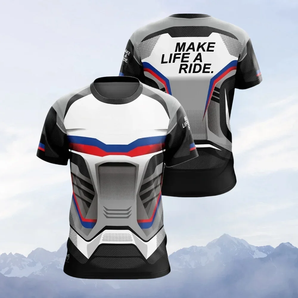 Neues Motorrad für BMW T-Shirt ADVENTURE Racing Team Motorsport Motorrad-Shirt Sport Reisen Herren schnell trocknende atmungsaktive Trikots