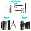 4/26 pcs Manicure Set Professional Nail Clipper Pedicure Scissors Set High-quality Steel Portable Manicure Nail Clipper Tool Se 2