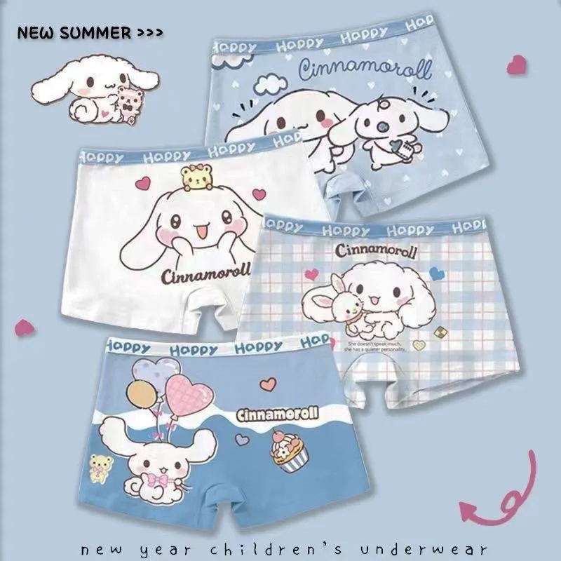 Hello Kitty Kids Panties Girls Cotton Breathable Flat Angle Summer