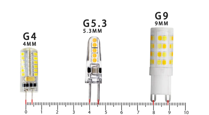 G4 / G9 Base LED Lamp Bulbs 220V 5W 7W Pendant Ceramic Light 3000K 4000K 6000K On/Off Control Tricolor Switching No Need Driver
