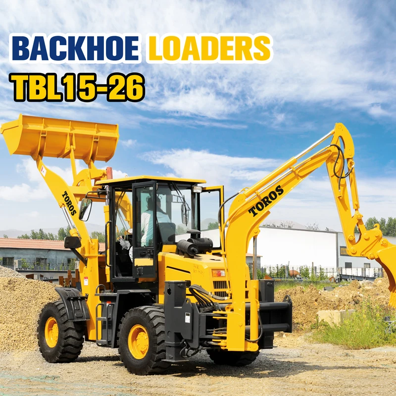 Mini Backhoe Loader 4X4 Wheel Loader Backhoe 3 Ton 5 Ton 4 Wheel Drive