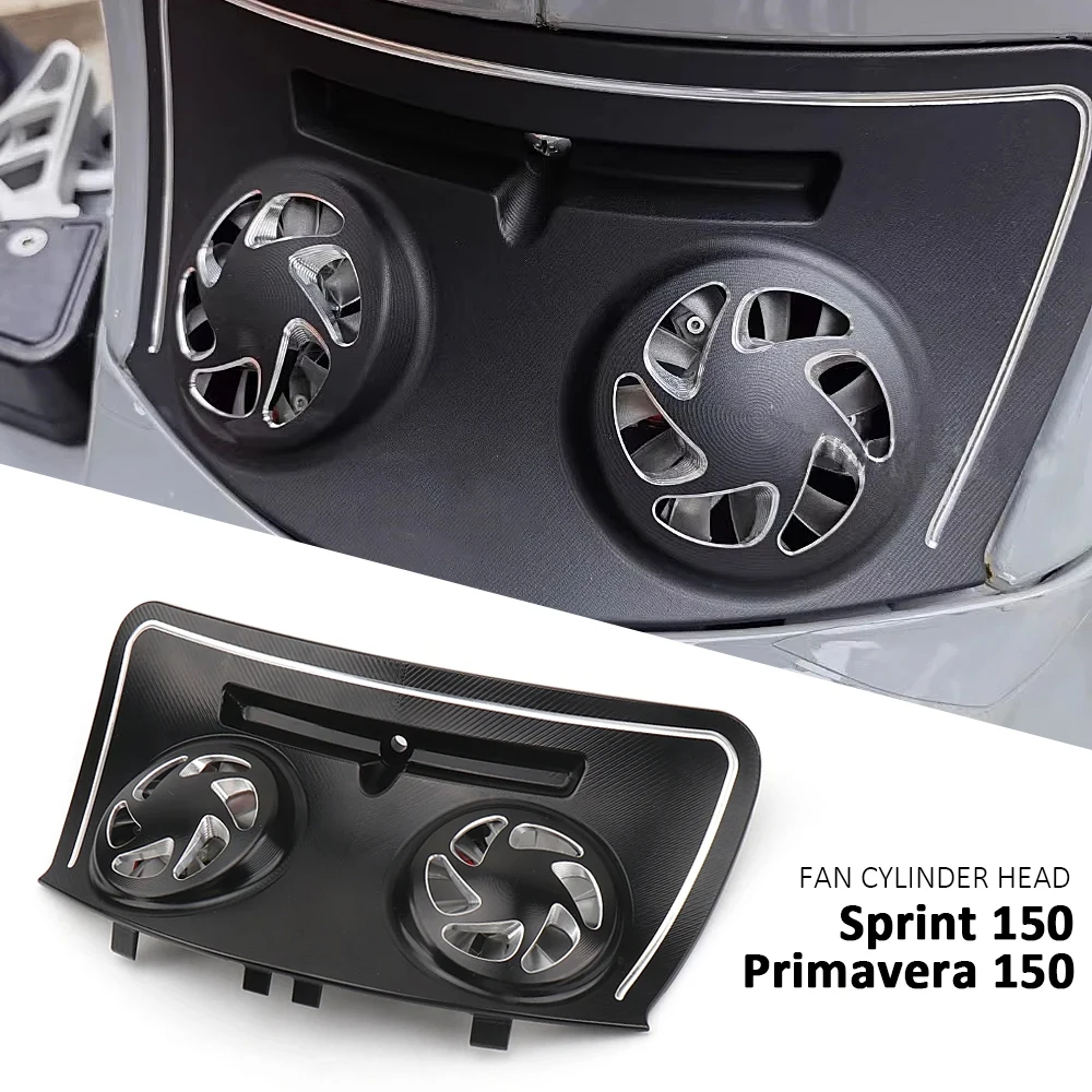 For Vespa Primavera 150 Sprint 150 Motorcycle Scooter Cylinder Head Protector Cover Cooling Cover Decorative Cover