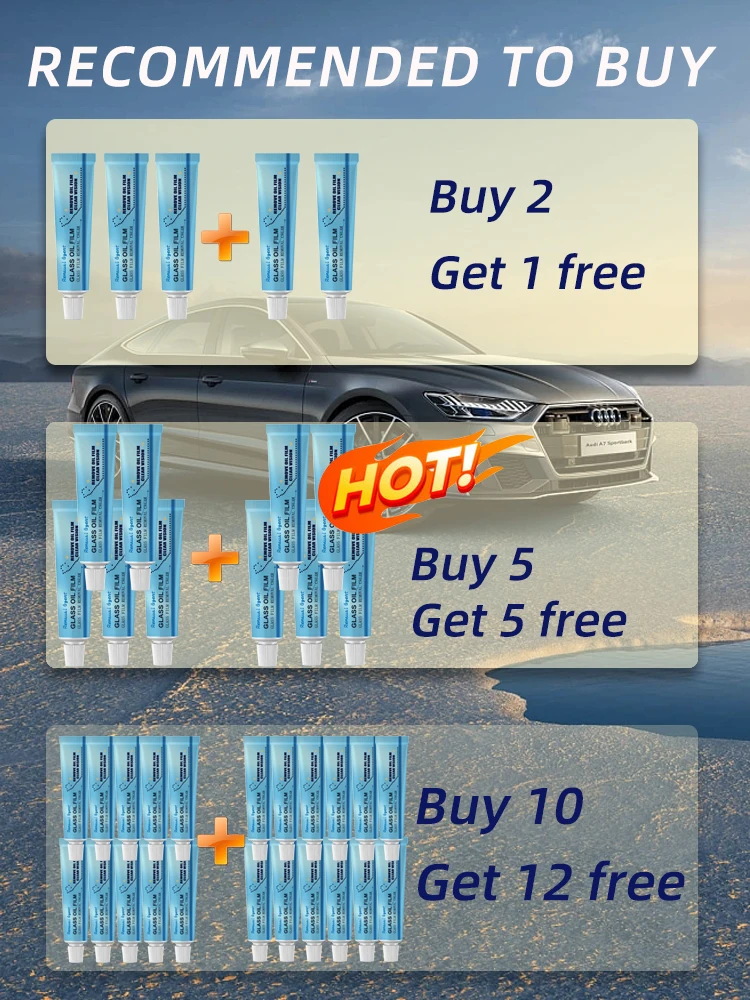 Car Glass Oil Film Remover Windshield Cleaner