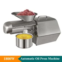 1800W High Efficient Sunflower Oil Press Machine Automatic Peanut Oil Press Machine Cold Or Hot Press Sesame Oil Press Machine 1