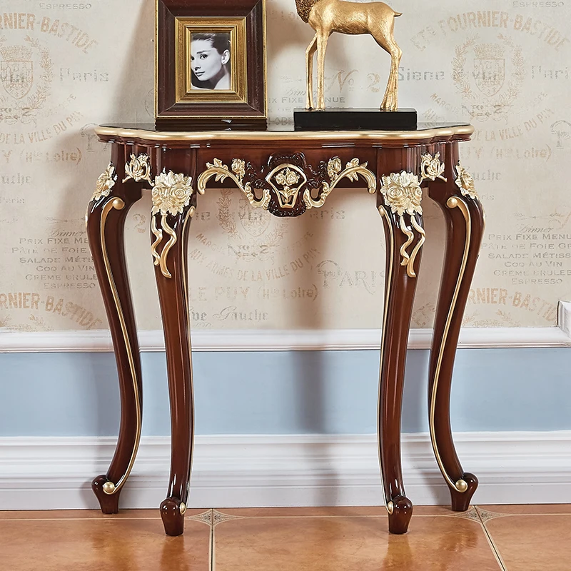 

Aesthetic Round Side Table Sofa Vintageluxury Storage Cabinet Home Furniture