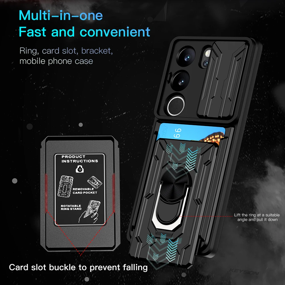 KEYSION   Ƹ ̽, VIVO V29 5G V27 V25e ī , ī޶ ȣ  ĵ ȭ Ŀ, VIVO V27e V29e 5G 
