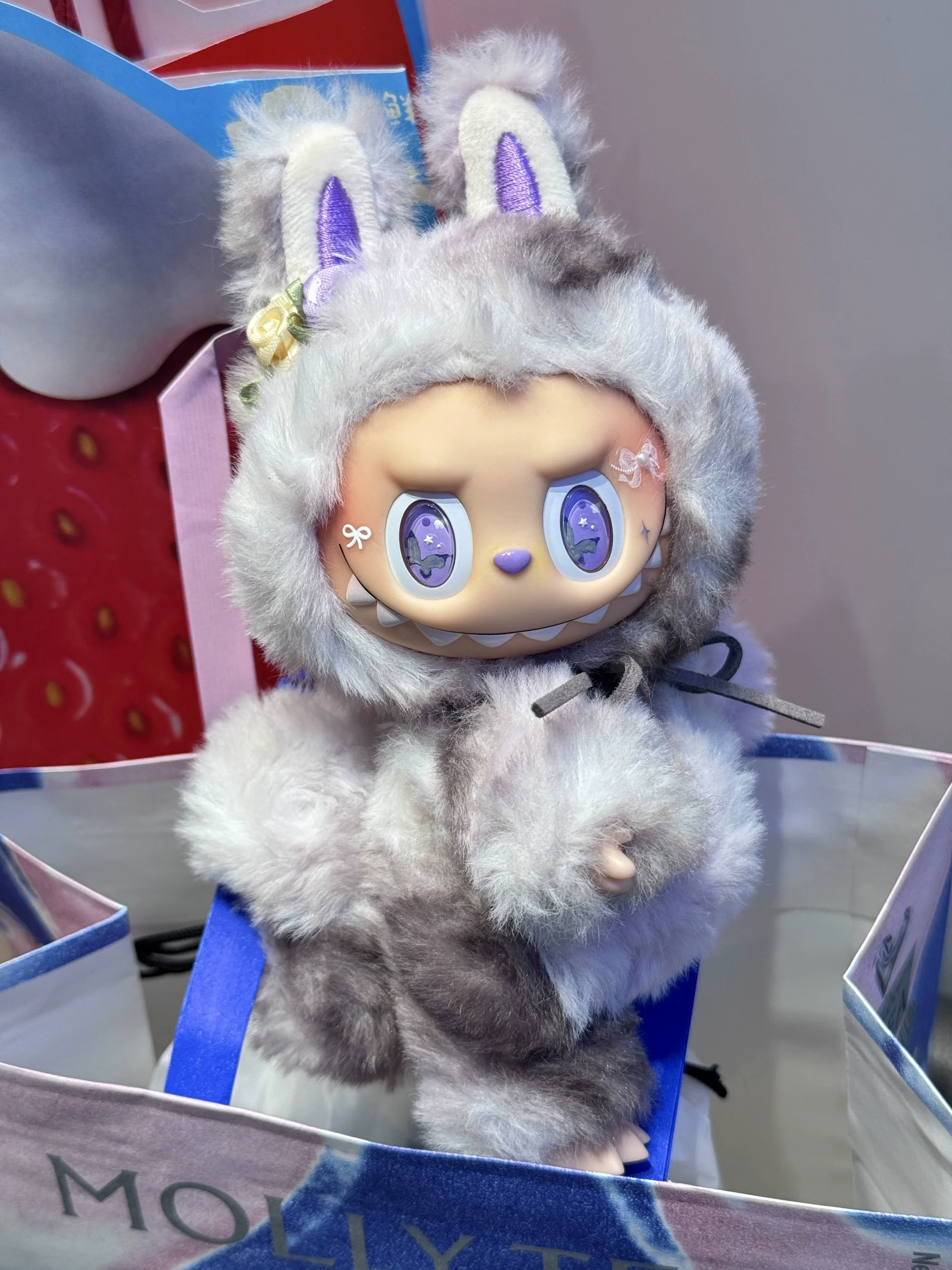 new Angel Zimomo Monster Labubu Creative Change Doll Diy Figure Vinyl Pendant Doll Model Toy Birthday Gifts 3