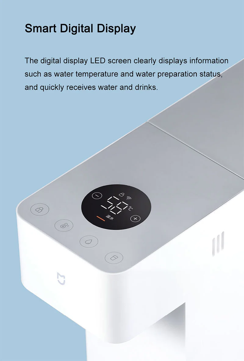 XIAOMI MIJIA Smart Hot and Cold Water Dispenser Support MIJIA App Control 3 Seconds Quick Heating 3L Capacity With Display 4