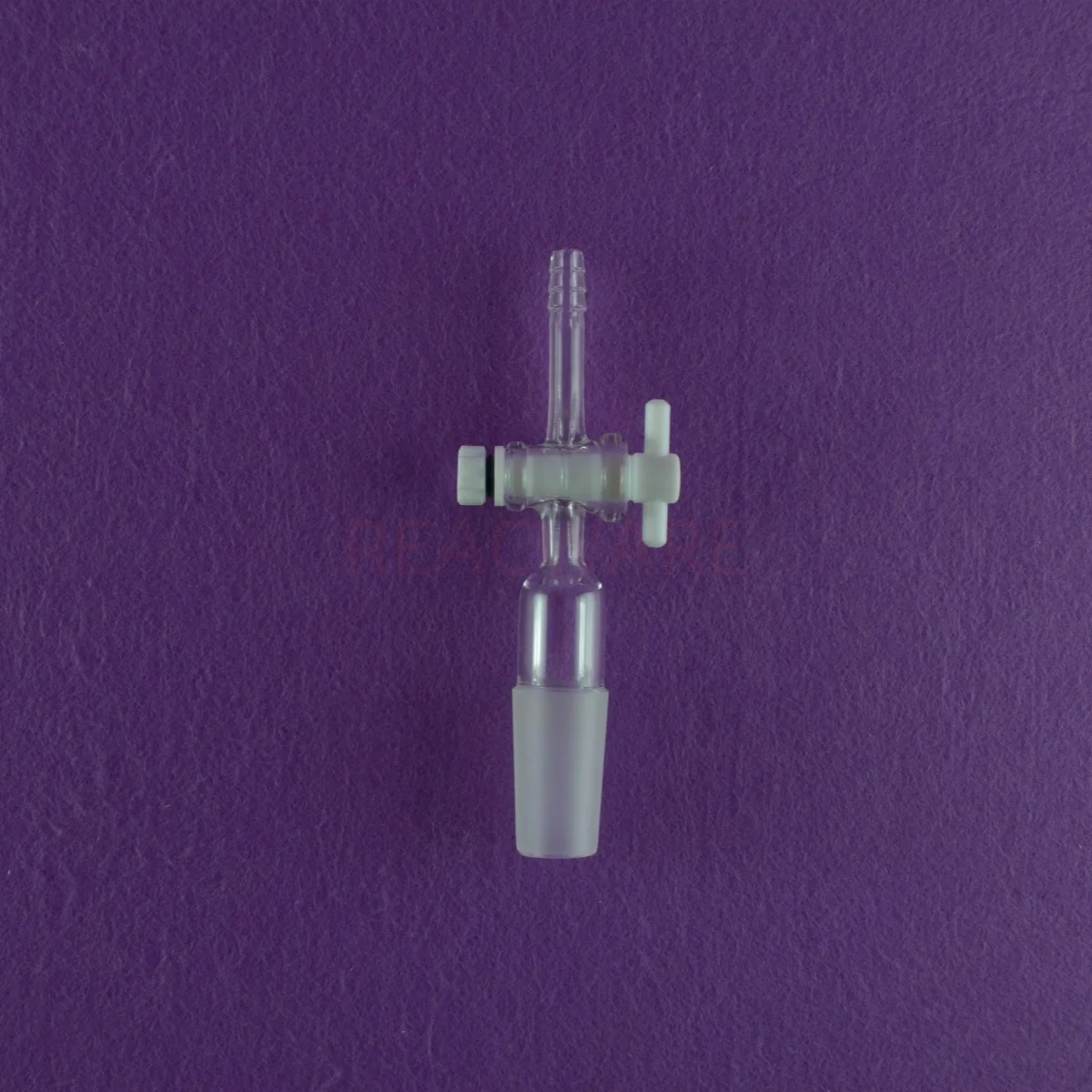 Lab Glass Inlet Adapter Straight PTFE Valve 24/40