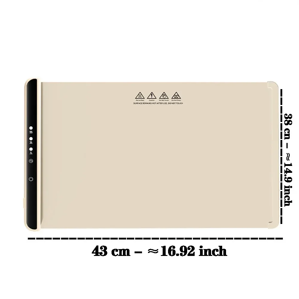 Elektrikli Isıtma Tepsisi yiyecek ısıtıcı Mat Katlanabilir Gıda Sıcak Plaka Parti Hızlı Isıtma Plakası Taşınabilir Silikon Elektrikli Isıtma Tepsisi