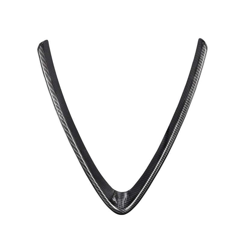 Premium Front Grille Emblem Trim with V Shape Accent