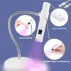 UV Lamp for Nail 2 in 1 Nail Lamp Portable Nail Dryer Stand Hold Handheld UV LED Nail Lamp Mini Nail Drying Light for Home Salon 4