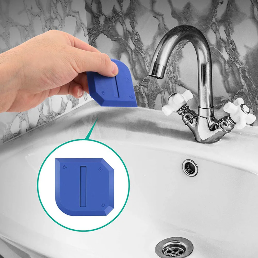 Caulking Tool Kit Scraper Silicone Sealant Spreader Spatula Edge Repair Tools Floor Tile Edges Cleaner 2/4Pcs