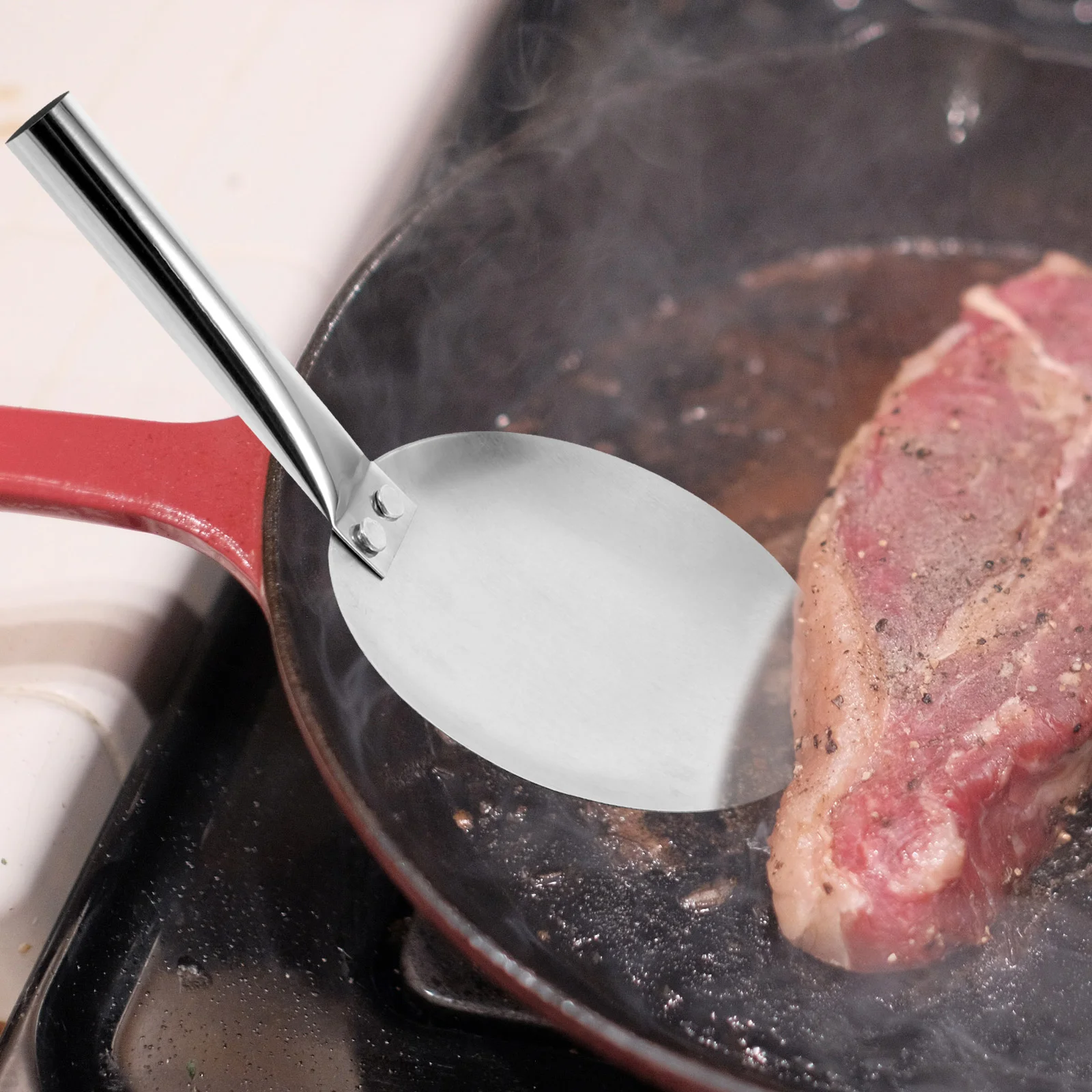 Cucharón redondo de Metal para cocina, cuchara práctica de acero inoxidable para comida, Tofu Brain