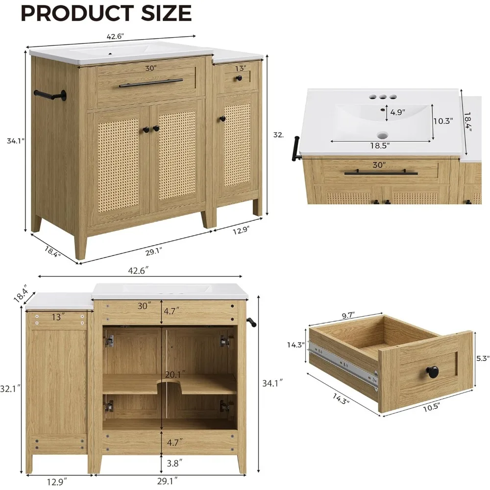 Bathroom Vanity with Storage 3