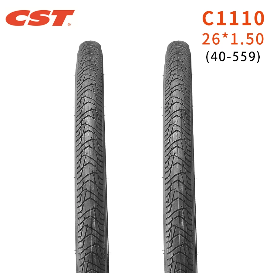 CST-Mountain Bike Tires Wear Resistant MTB C1110 Bicycle Parts 40-559 26x1.50 City Classic Bike Tire