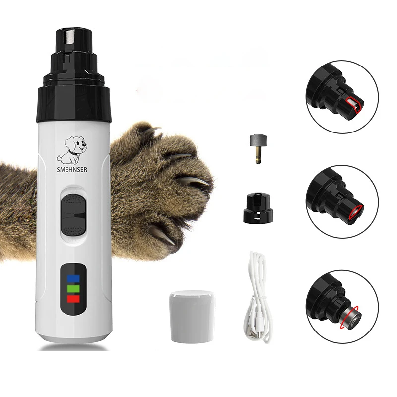 Cats Dog Nail Grinder Drill Pet Trimmer Quiet Painless Paws Grooming Smoothing Claw Care For Small Medium Large Dogs |