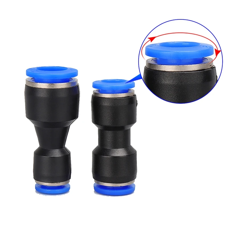 Description Picture 5 of item100PC Lot PG4-6Mm 6-8Mm 6-10Mm Air Pneumatic Fitting One Touch Into Straight Fittings Plastic Quick Connectors