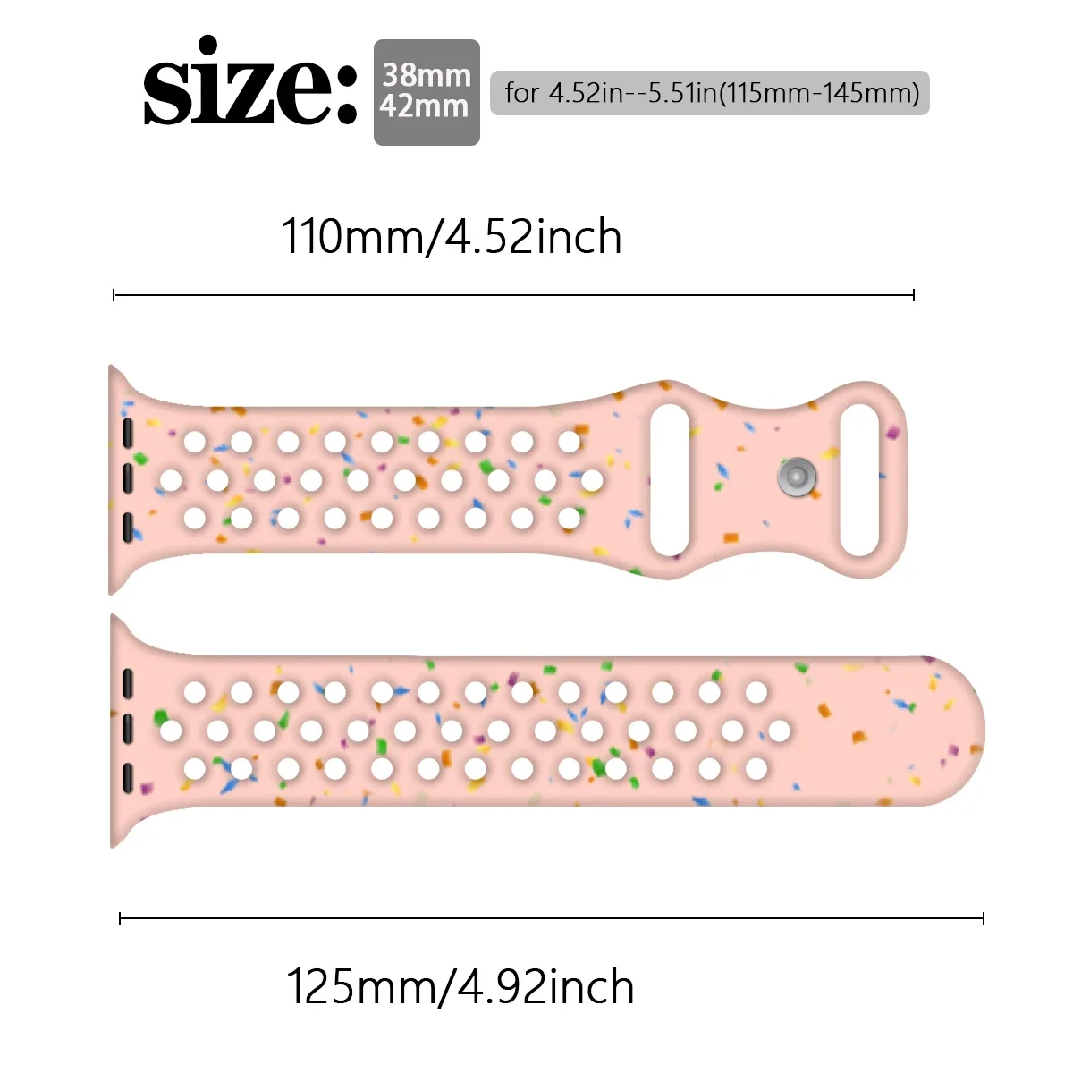 Breathable Sport Silicone Strap