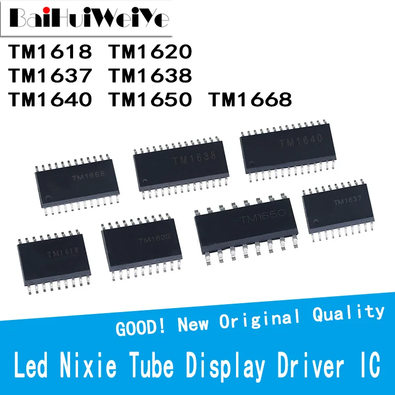 10PCS/LOT TM1618 TM1620 TM1637 TM1638 TM1640 TM1650 TM1668 SMD New Good ...
