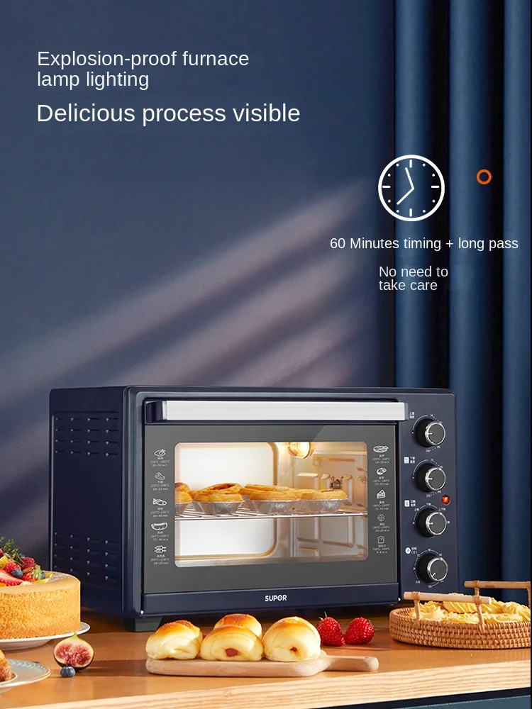 Forno Supor 35L Forno Per Pizza Friggitrice Ad Aria Per Uso Domestico Cottura A Vapore Multifunzione In Un Forno Elettrico Di Grande Capacità