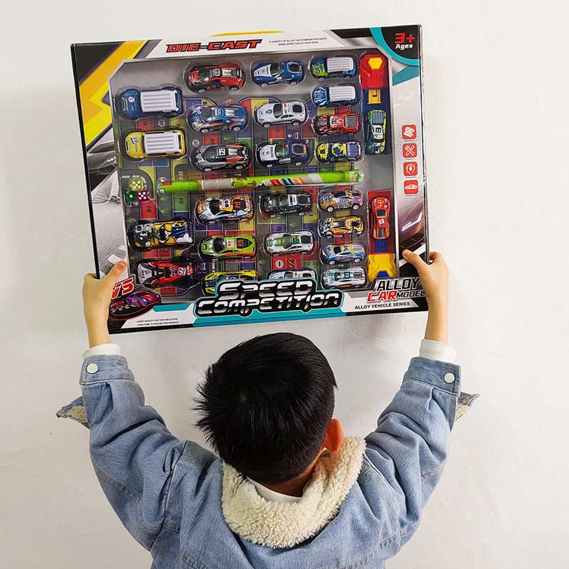 Diecast Car Toys Children Stunt Car Model Alloy Body Pull Ejection Jumping Mini Cars Simulation Collectible Toys For Kids Gift