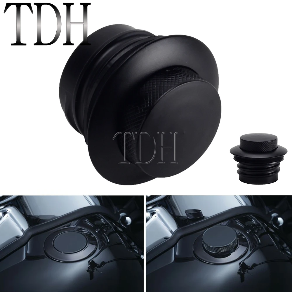 Coperchio Del Tappo Del Gas Del Serbatoio Del Carburante Ventilato Pop-Up A Filo Per Harley Touring Tri Glide Street Glide Road Glide Electra Glide 08