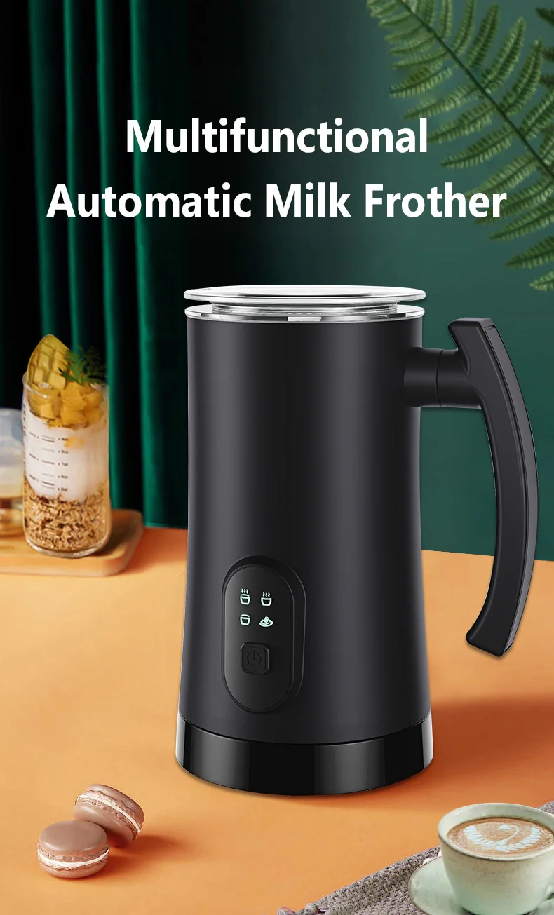 automático leite frother milkshake liquidificador multifunções chocolate leite aquecedor café cappuccino latte bolha chá fabricante