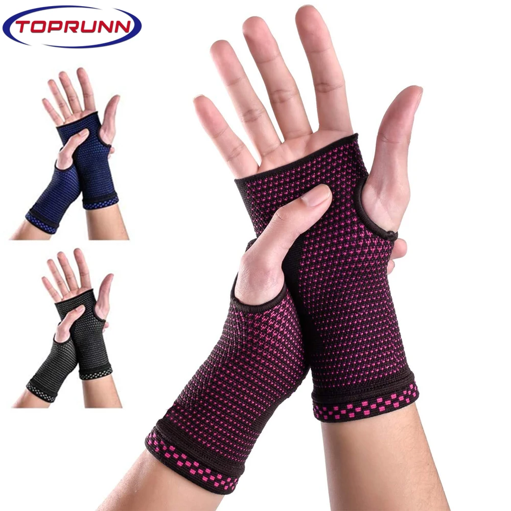 

1Pair Fitness Gym Wrist Guard Arthritis Brace Sleeve Support Glove Breathable Elastic Palm Hand Wrist Supports Protector