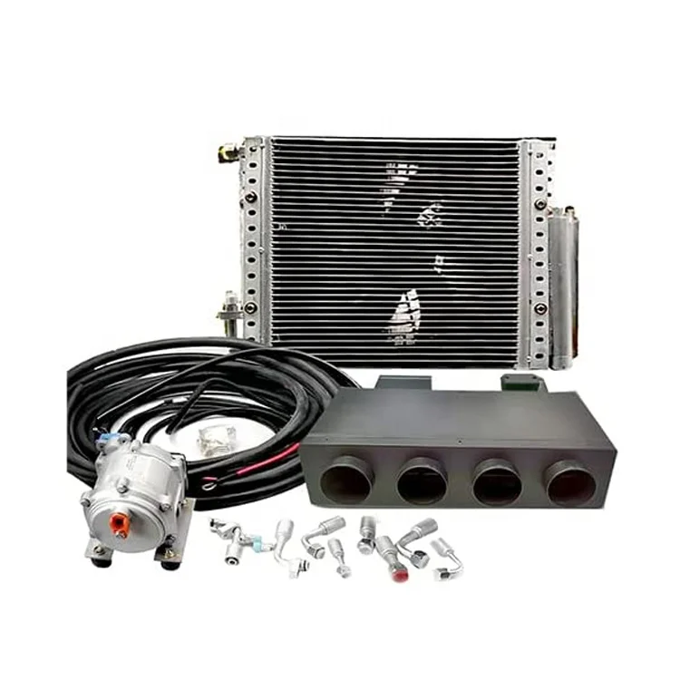 12 V Dc Elettrico Ac Compressore 12 Volt Caravan Camion Parcheggio Condizionatore D'Aria Portatile Ac Per Auto