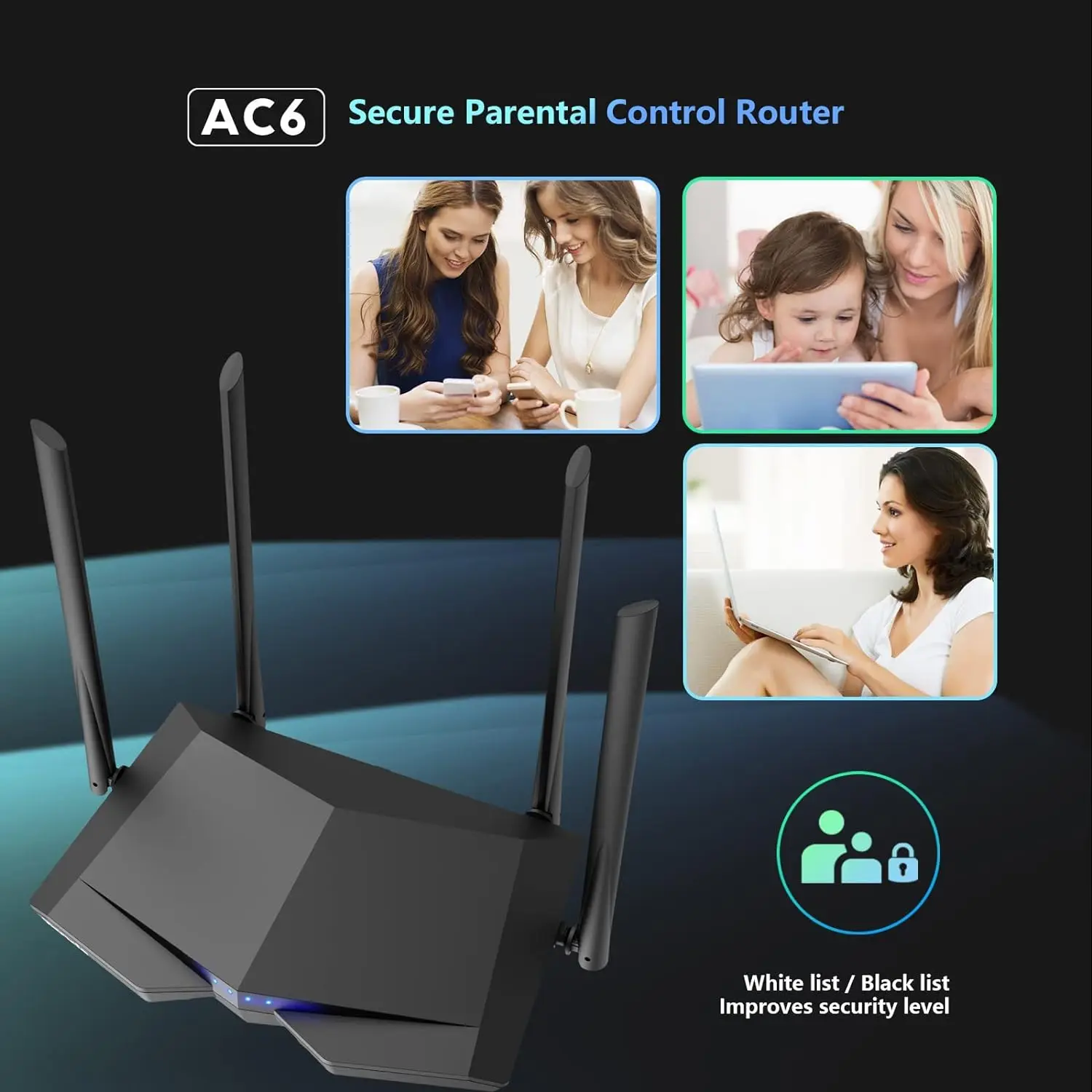Roteador Wifi de Banda Dupla com Antenas Externas Repetidor Extensor de Alcance até 120 m² 24g 5ghz Tenda-ac1200 - Imagem 4