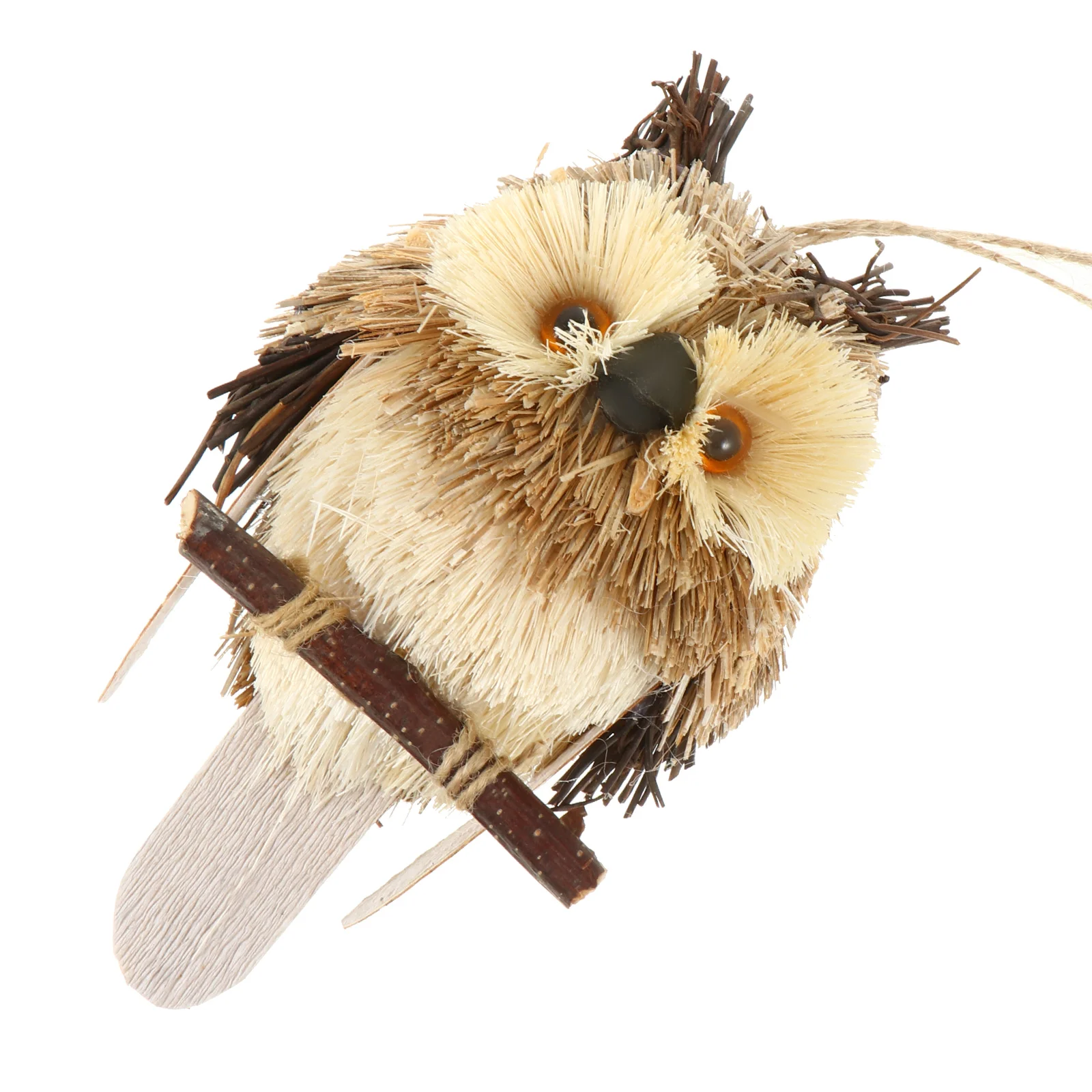 Handwoven Owl Pendant Decorative Woven Hanging nament Home Decor Party Hanging Decor Wind Chimes Hanging Decorations Christmas 5