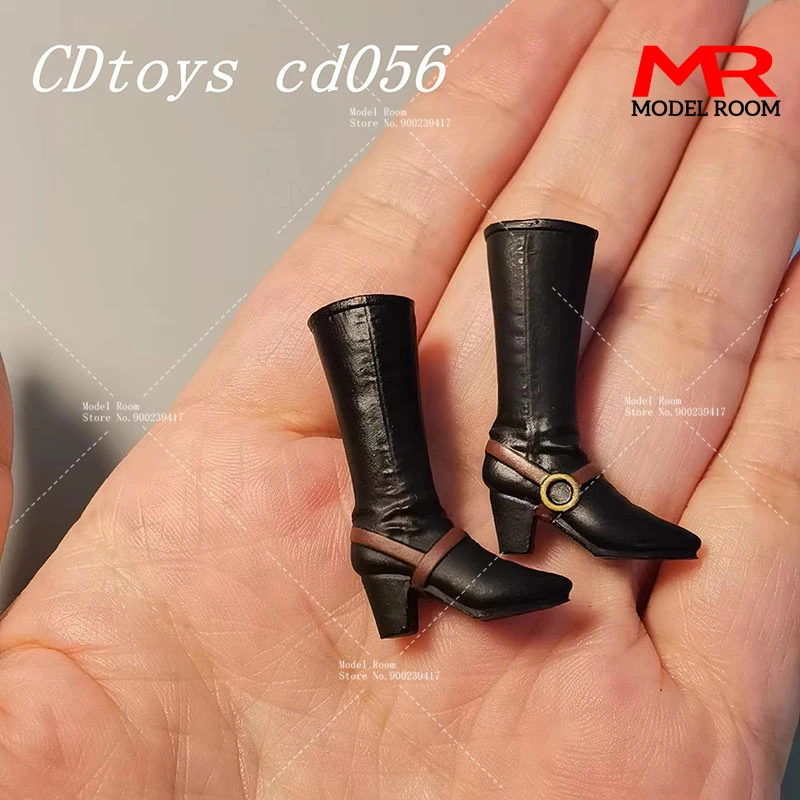Cdtoys CD056 1/12 여성 하이힐 중간 길이 부츠 솔리드 슈즈 모델 Fit 6 ''TBL PH 분리형 피트 Solider 액션 피규어 바디