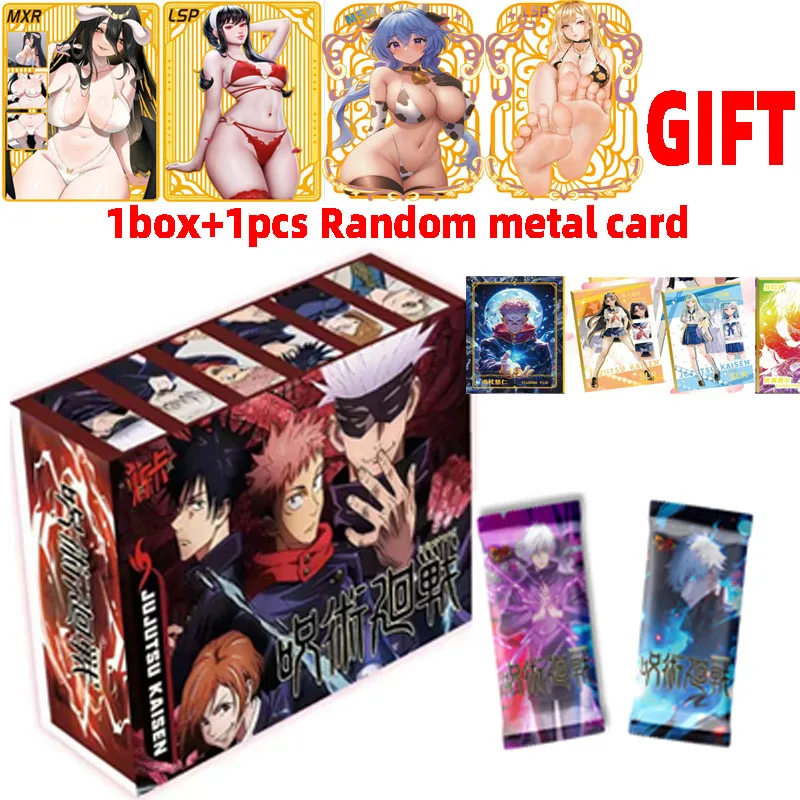 2024  Jujutsu Kaisen  Cards Booster Box Acrylic Stand Ornaments Gojo Satoru Trading Designation Character Fan Laser Stand
