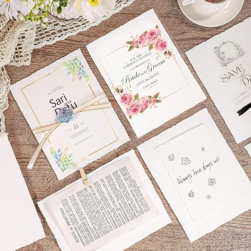 Deckled Watercolor Paper Sheets 4