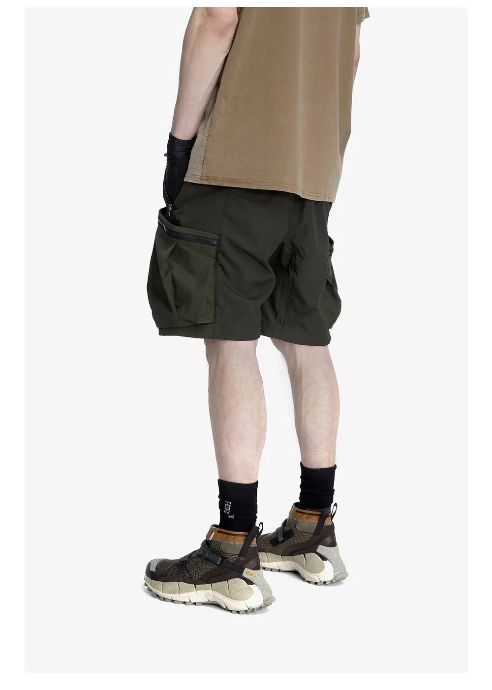 Reindee Lusion 23ss 208 2-in-1  detachable patchwork color block pants dwr coating multiple pockets techwear gorpcore warcore