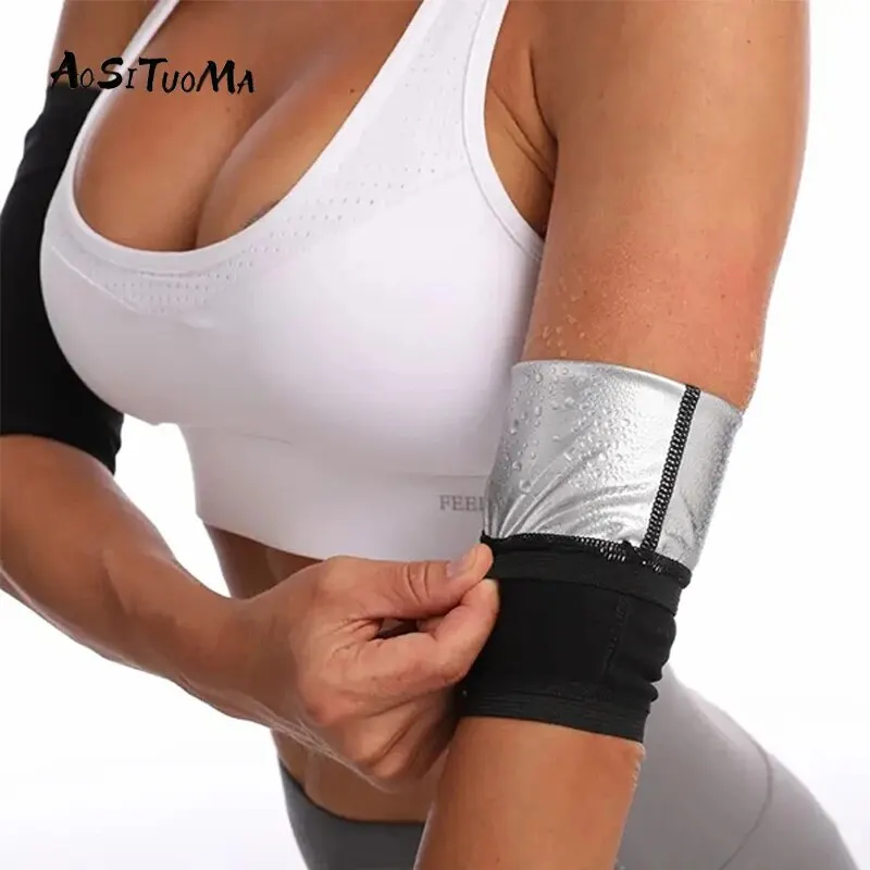 Sweat Arm Sleeve Body Sculpting Sports Fitness Protective Sleeve for Women Trim Band