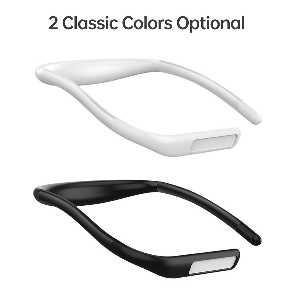 Neck Reading Light Rechargeable Book Light with 3 Color Adjustable Brightness Eye-friendly Desk Lamp Bendable Arms for Reading