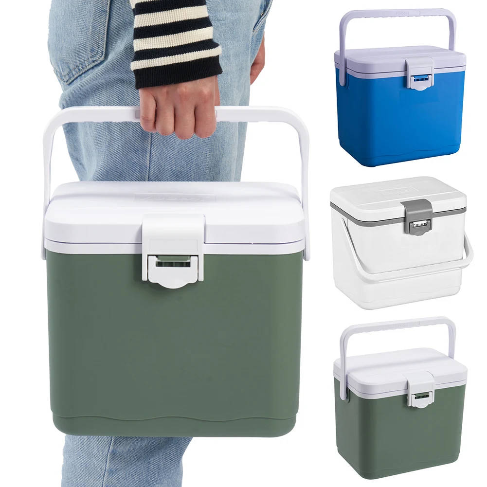 4.5L Insulated Portable Cooler with Handle Camping Car Refrigerator Heat Preservation Mini Freezer Fridge for Camping Tailgating 1