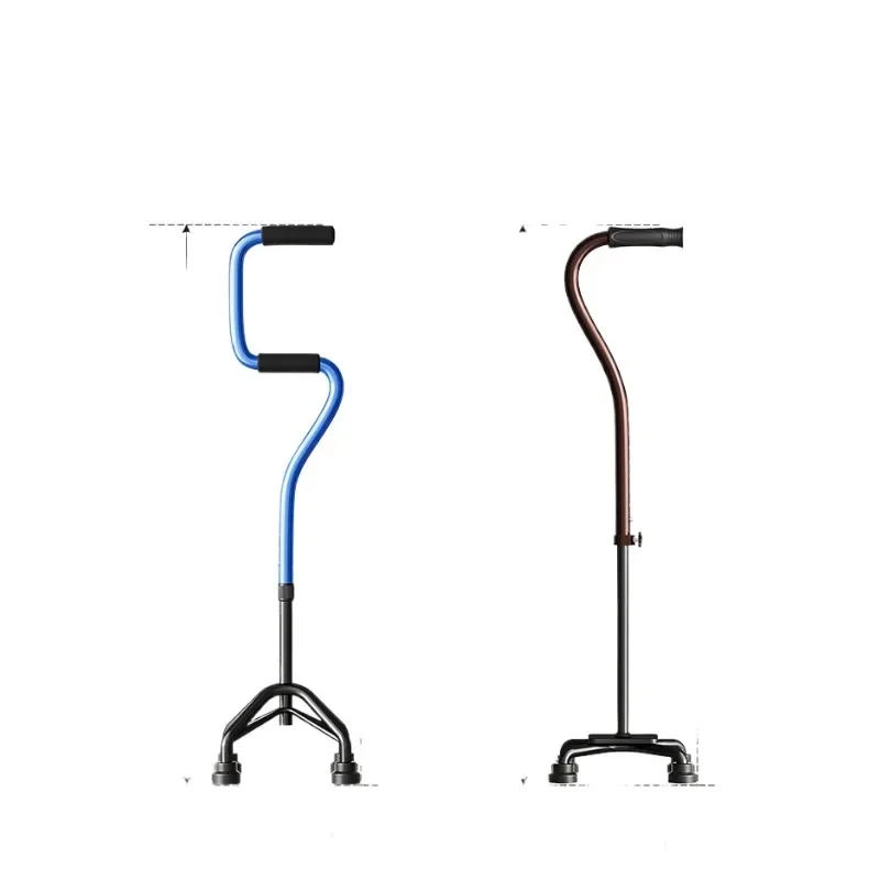 Adjustable Walking Cane for Elderly, Anti-Slip Four-Legged Stick, Lightweight and Portable Aid, Rehabilitation Walking Stick 6