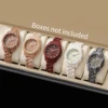 3/5PCS Women Watches Fashion Wooden Pattern Plastic Band Quartz Watch Reloj Mujer Girls Clock Gift(Without Box)