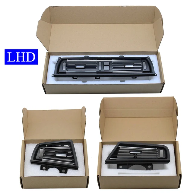 LHD avant Central gauche droite arrière climatiseur chromé Grille de ventilation panneau de sortie pour BMW série 5 F10 F11 2010-2017 1