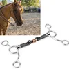 New Horse Bit Stainless Low Leverage Steel Copper Roller Loose Mouth Bit Copper Winding Stiff-Bit Copper Wire Wrapped Mouth 2