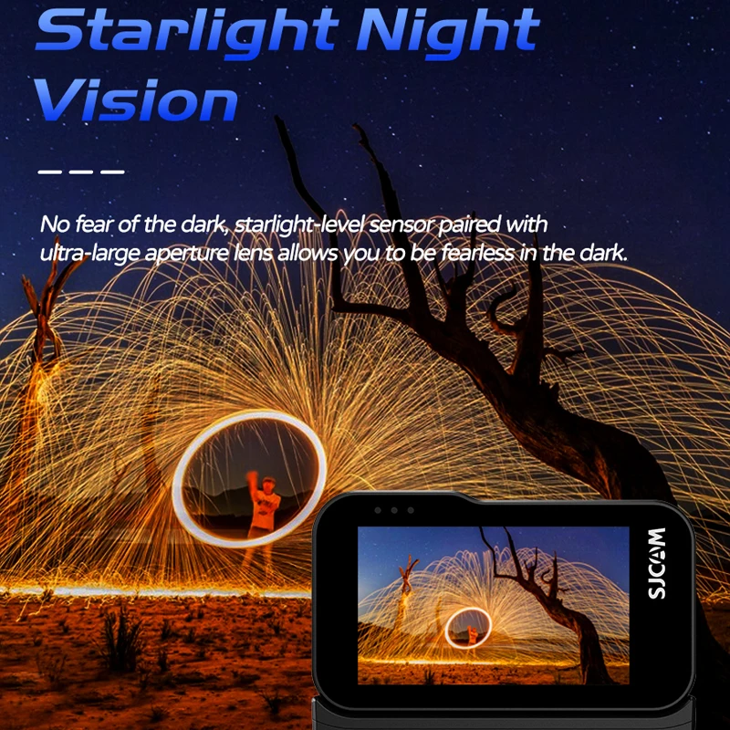 SJCAM SJ20 Dual Lens Dual cameras 4K Action Camera Waterproof 5G WiFi Touch Screen action cam camera sport helmet New In 2024 6