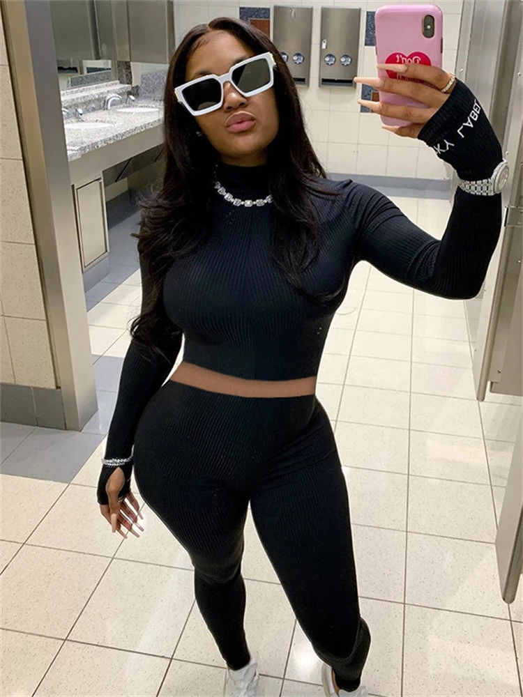 

Akaliy весенние комплекты из 2 предметов с принтом этикеток на удачу Женская одежда для фитнеса 2024 весенние облегающие Короткие топы с длинным рукавом шорты комплекты